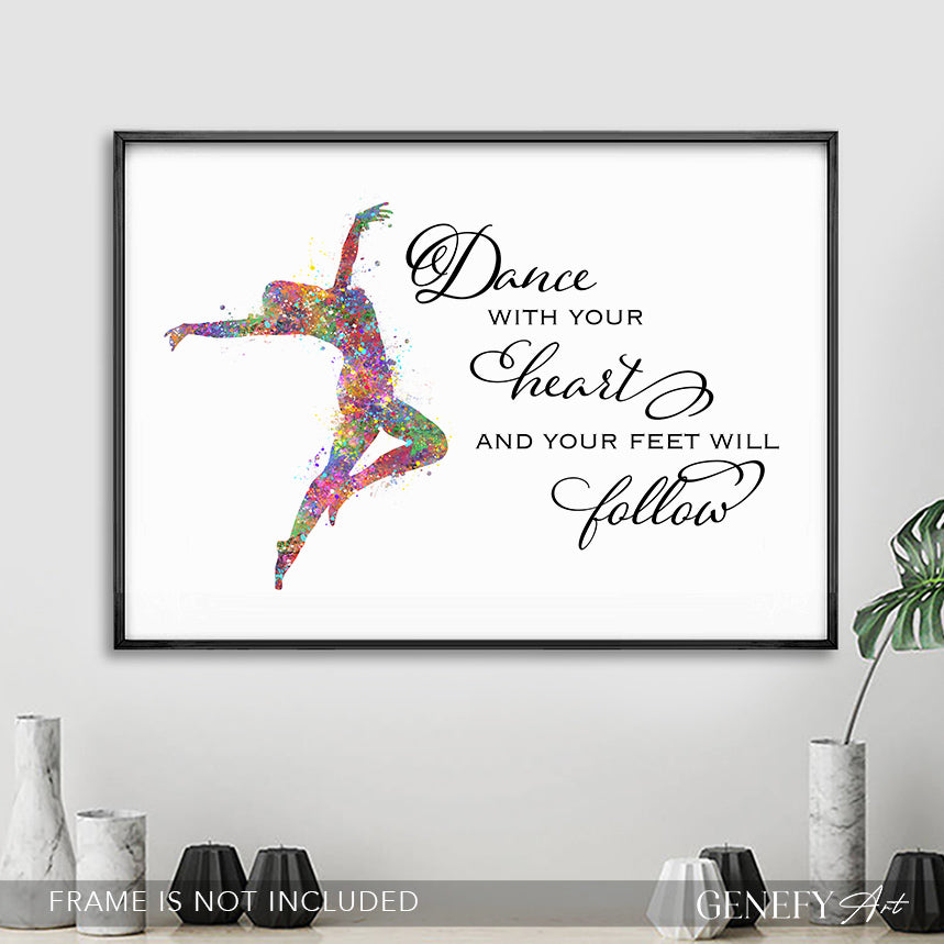 Dance Inspirational Quote Art - Lyrical Dance