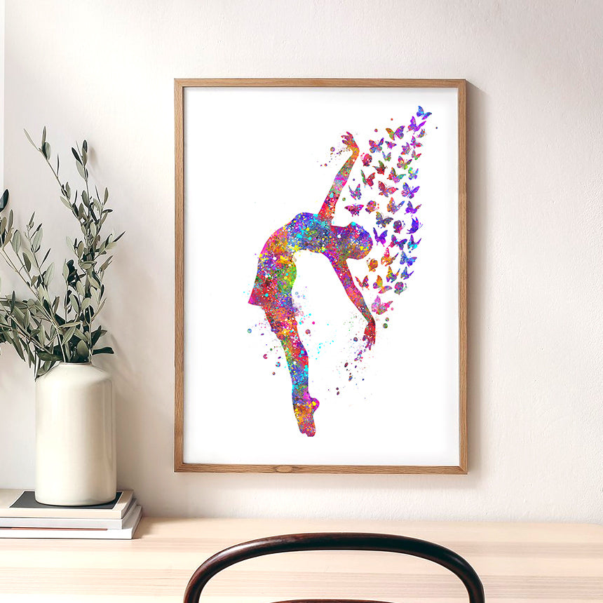 Lyrical Dance and Butterflies Art Print