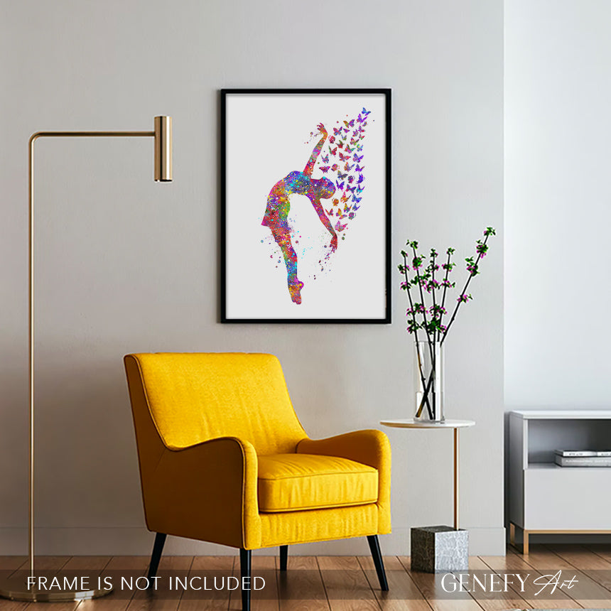 Lyrical Dance and Butterflies Art Print