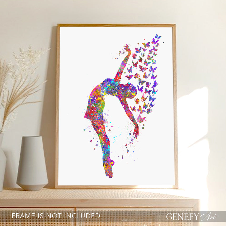 Lyrical Dance and Butterflies Art Print