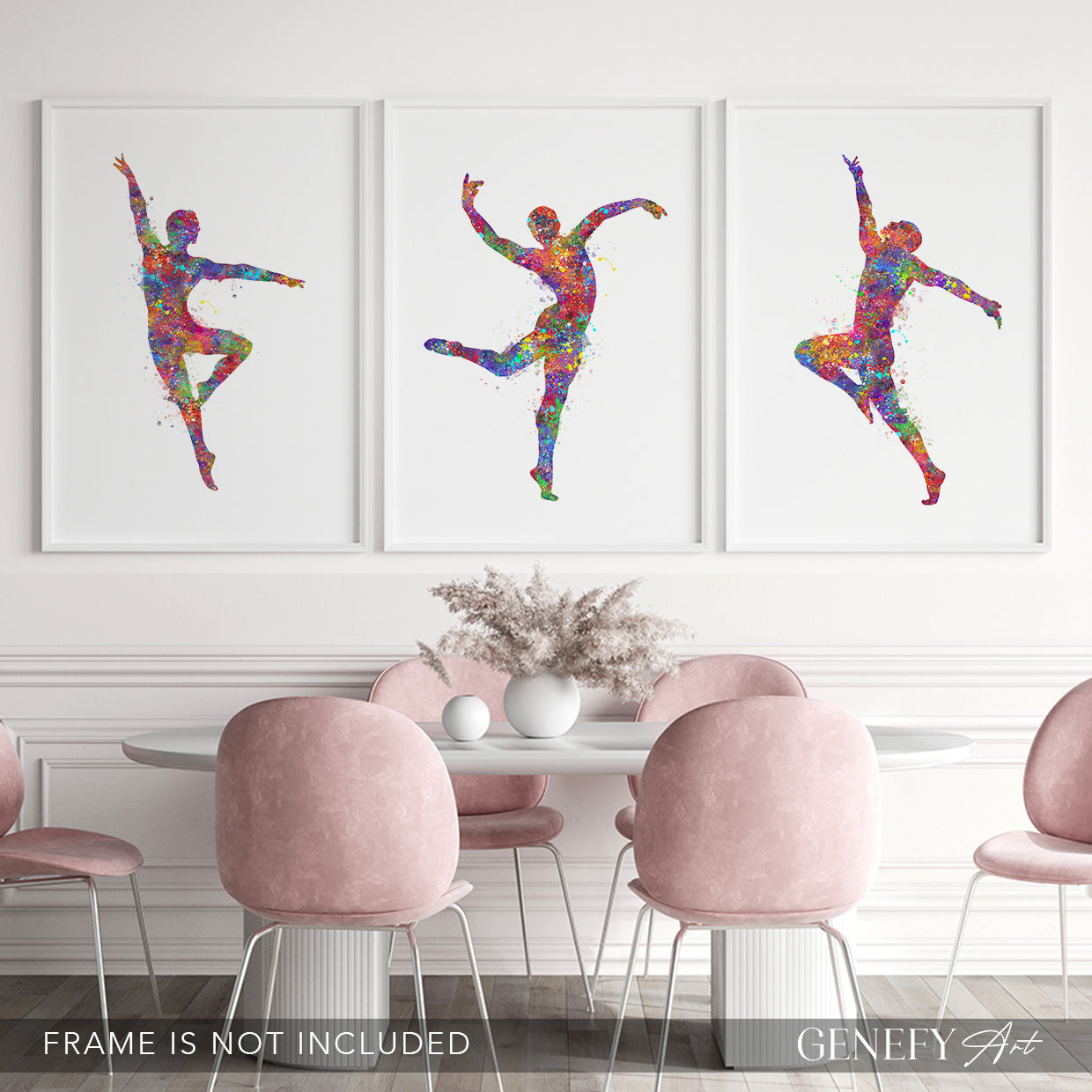 Male Dancer Art Print Set of 3