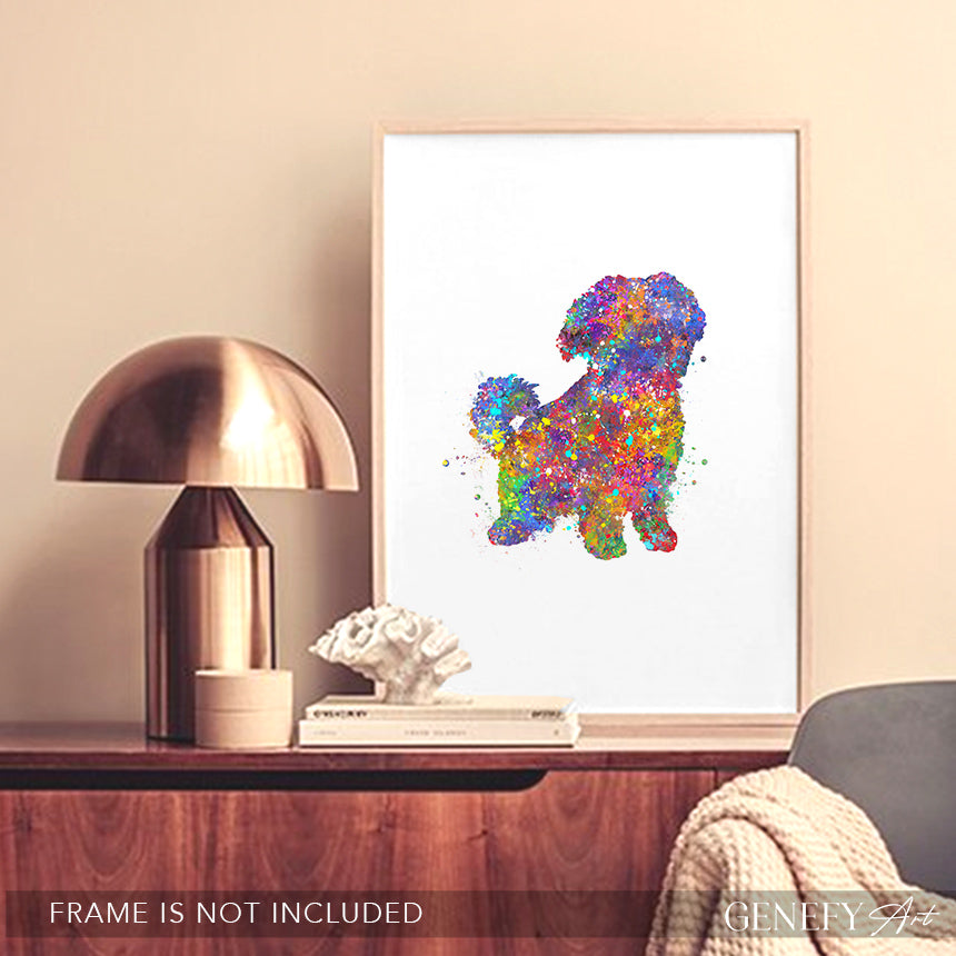 Maltese Watercolour Print - Genefy Art