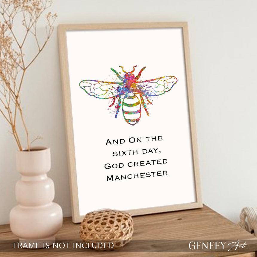 Bee Watercolour Print - Genefy Art