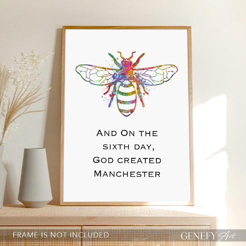 Bee Watercolour Print - Genefy Art