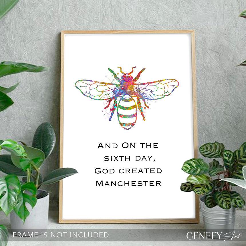 Bee Watercolour Print - Genefy Art