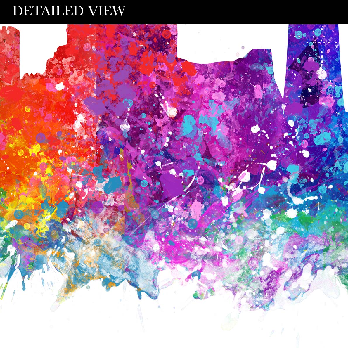 Marseille Skyline Watercolour Print - Genefy Art