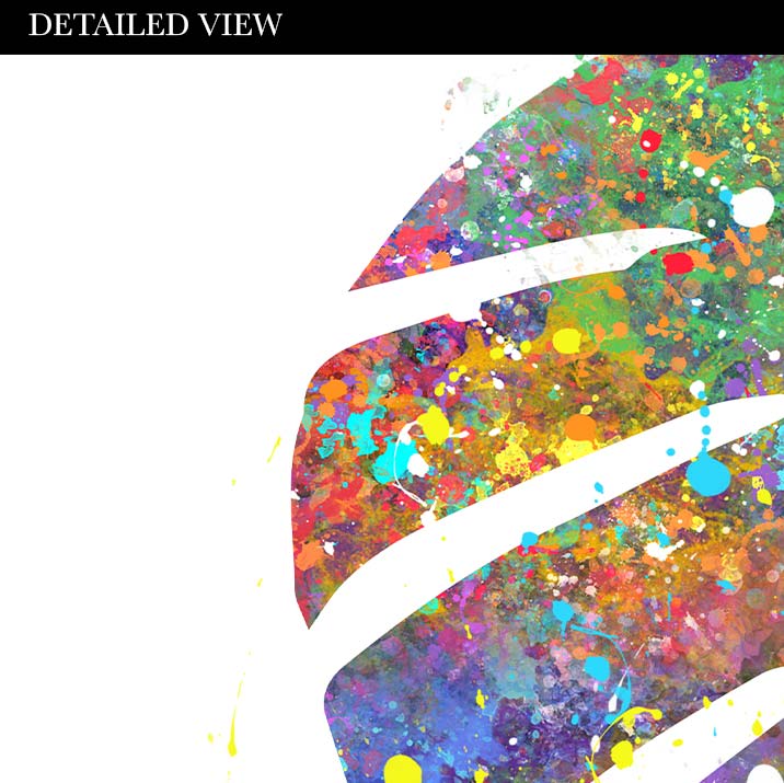 Monstera Leaf Watercolour Print - Genefy Art