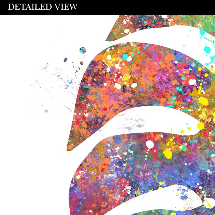 Monstera Leaf Watercolour Print - Genefy Art