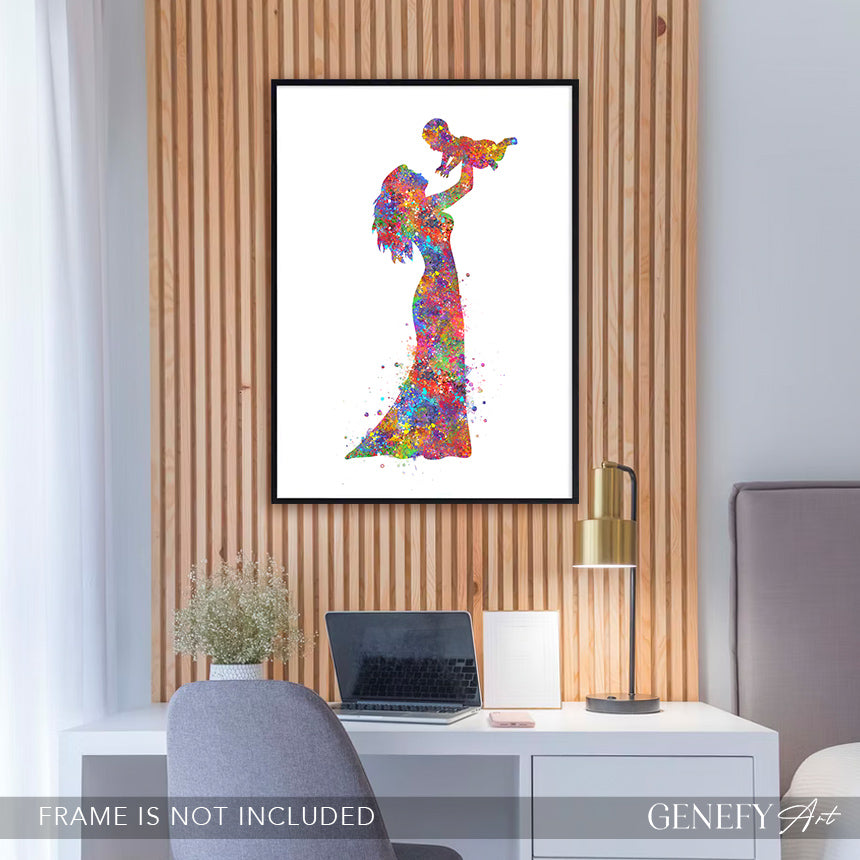 Mother Holding Baby Art Print