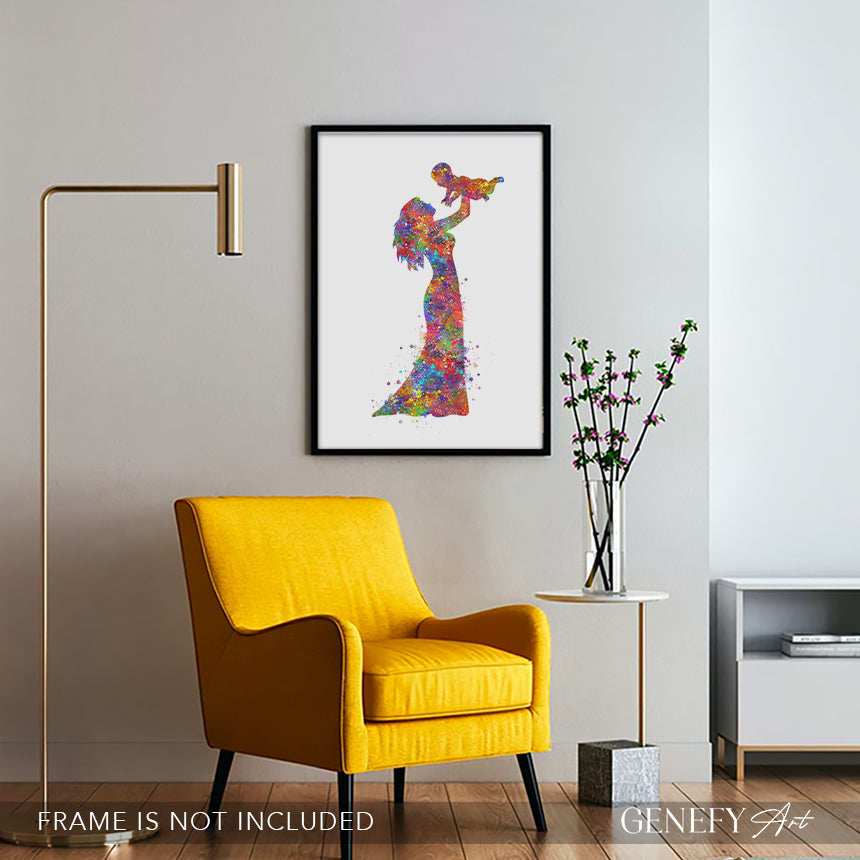 Mother Holding Baby Art Print