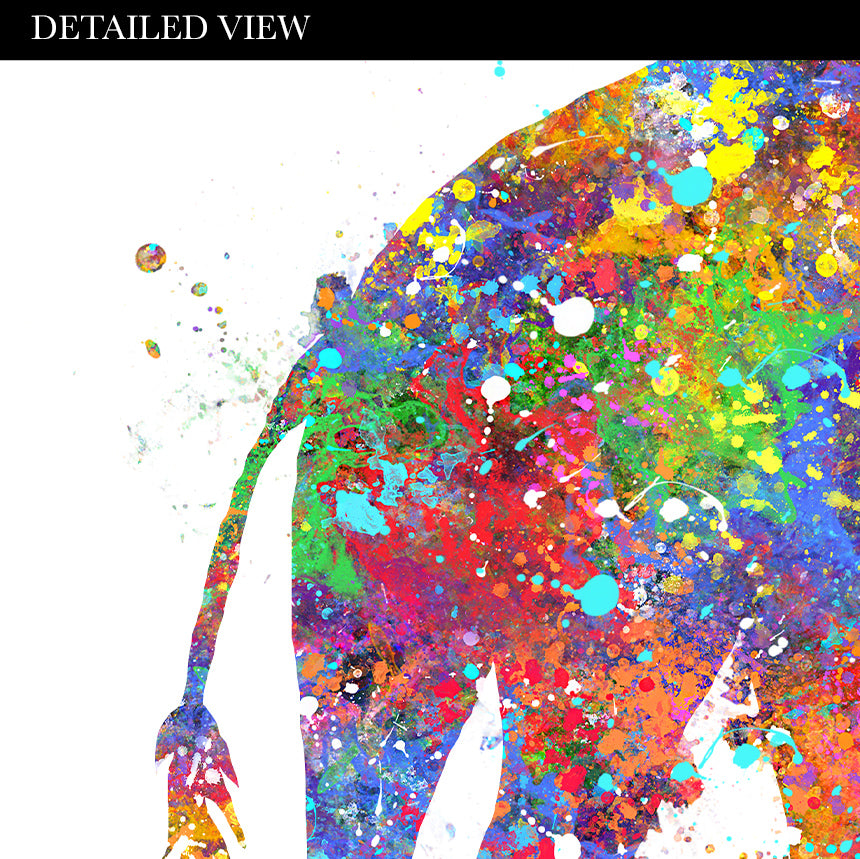 Giraffe Mother and Baby Watercolour Art