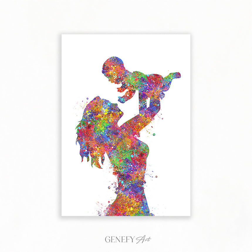 Mother and Baby Art Print
