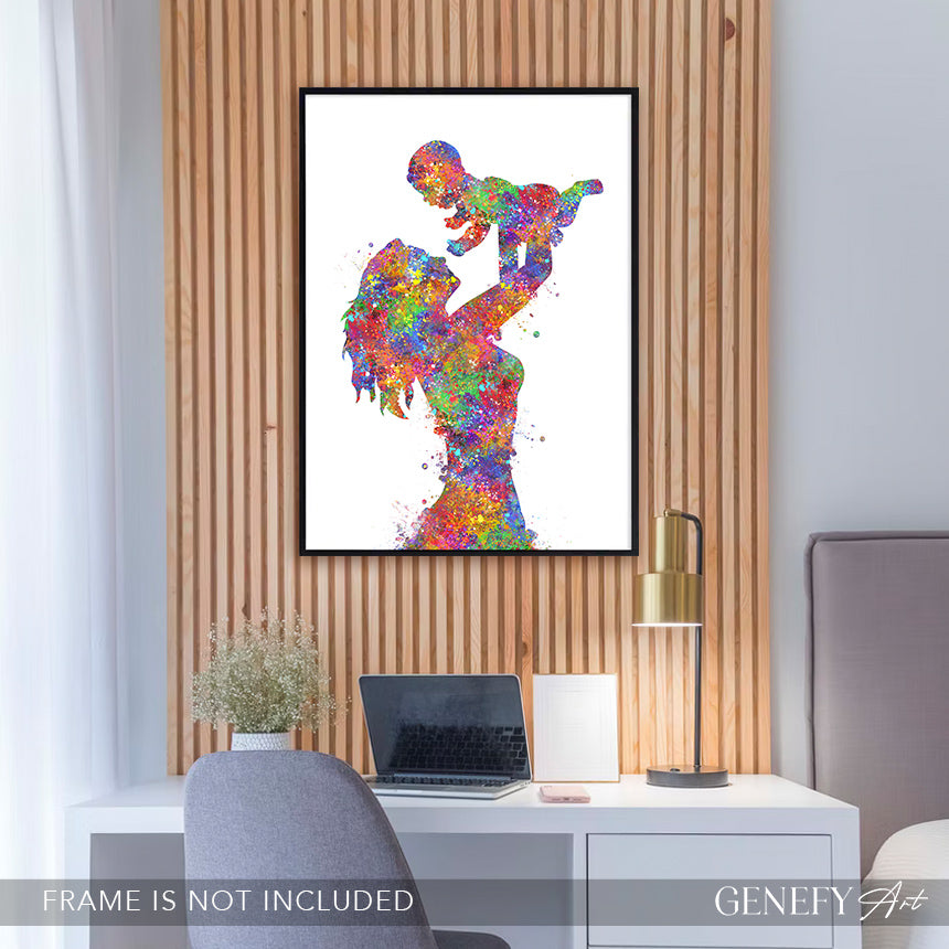 Mother and Baby Art Print