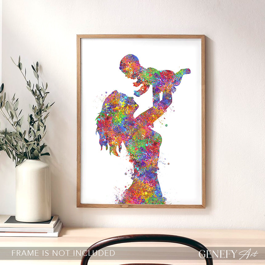 Mother and Baby Art Print