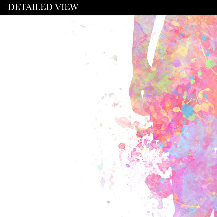 Mother and Daughter Holding Hands Watercolour Art Print