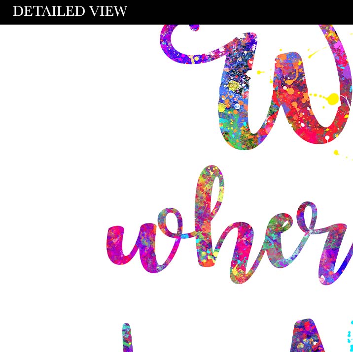 Motivational Quote Watercolour Print