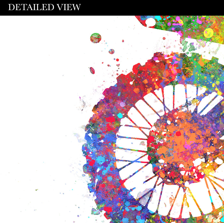 Motocross Watercolour Art Print