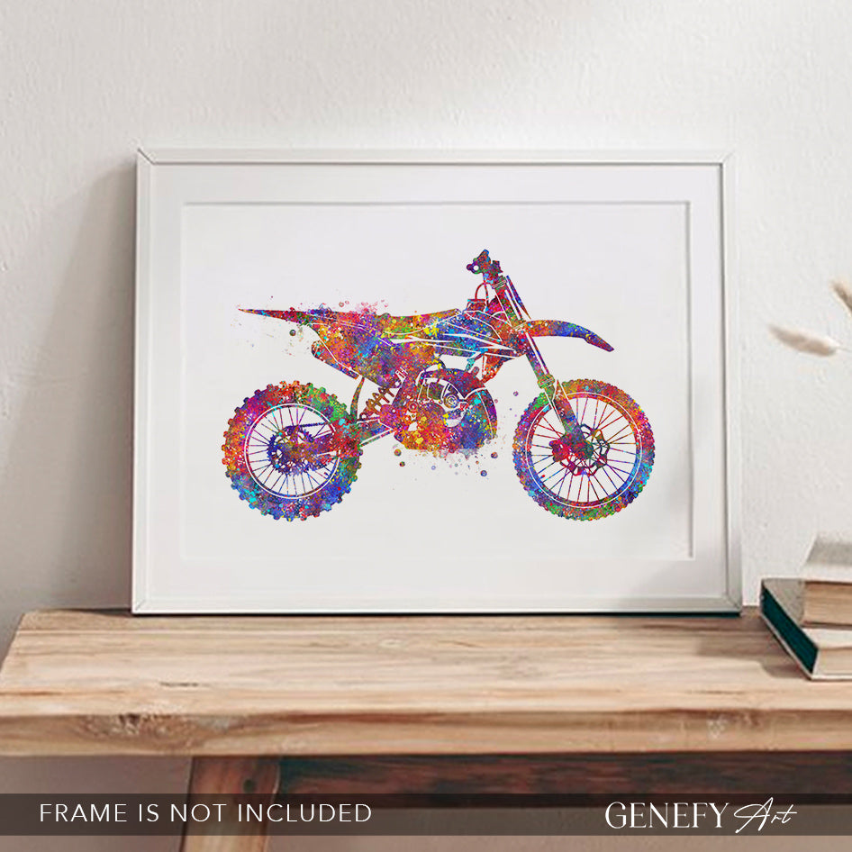 Motocross Dirt Bike Art Print