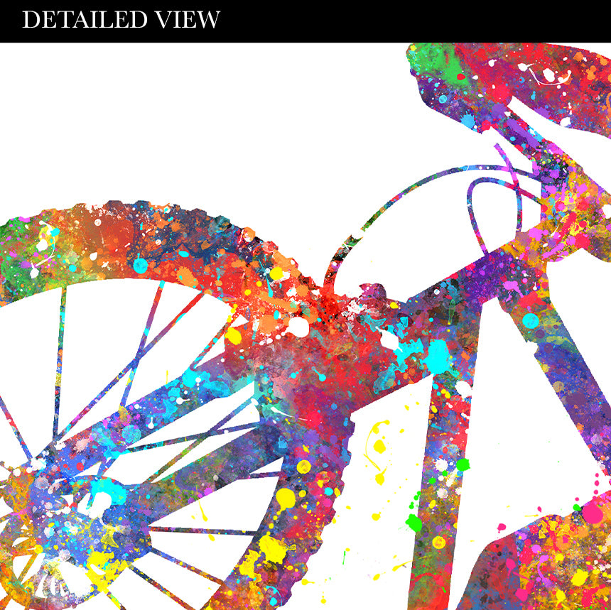 Mountain Biking Art Print