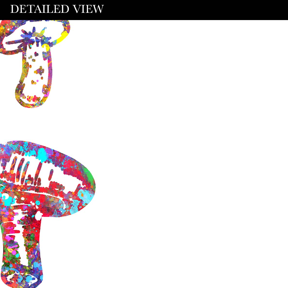 Mushrooms Watercolour Print - Genefy Art