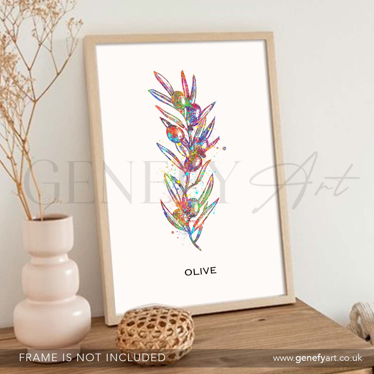 Olives Watercolour Print - Genefy Art