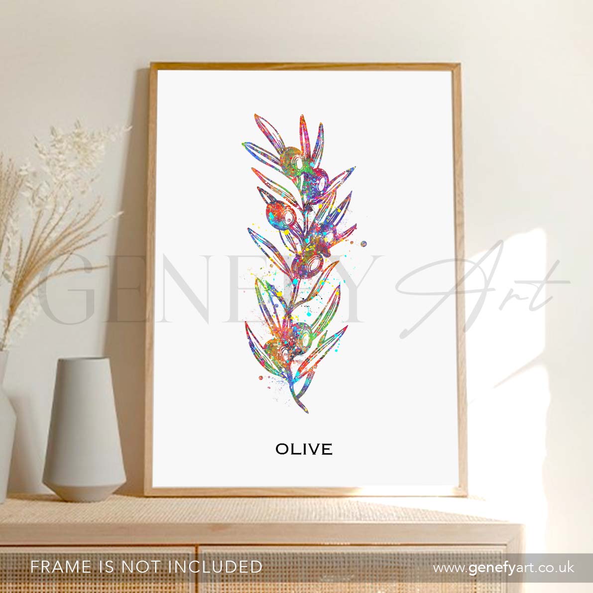 Olives Watercolour Print - Genefy Art