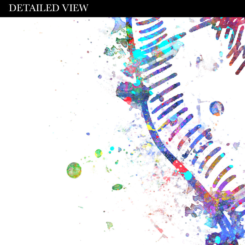 Peace Hand Sign Watercolour Art Print