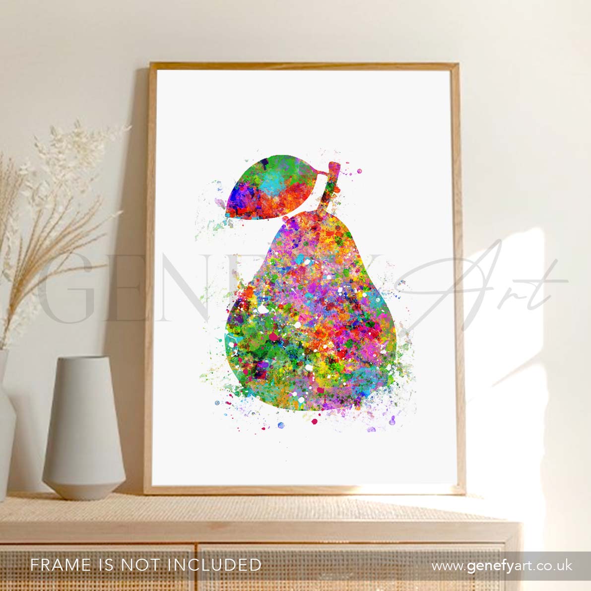 Pear Watercolour Print - Genefy Art