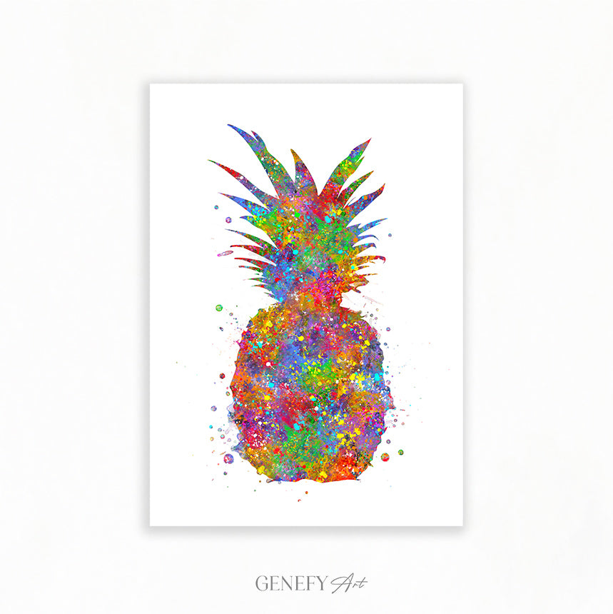 Pineapple Watercolour Art Print