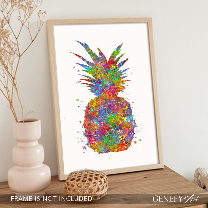 Pineapple Watercolour Art Print