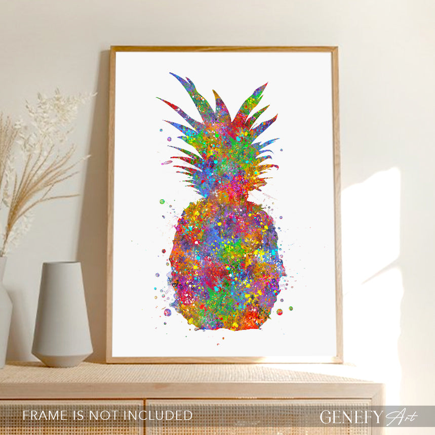Pineapple Watercolour Art Print