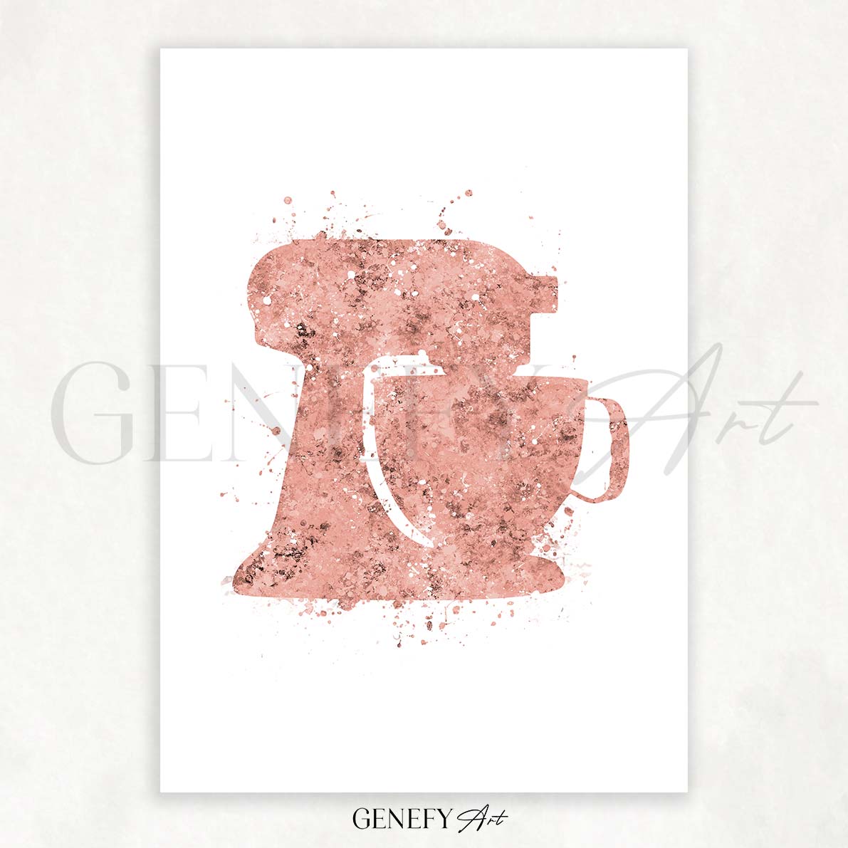 Food Mixer Watercolour Print
