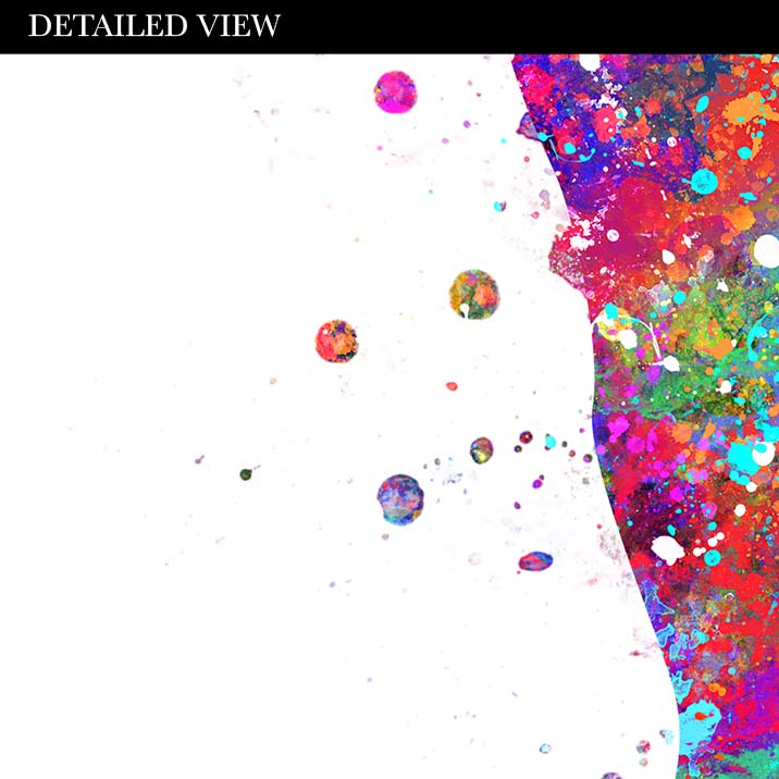 Pug Watercolour Print