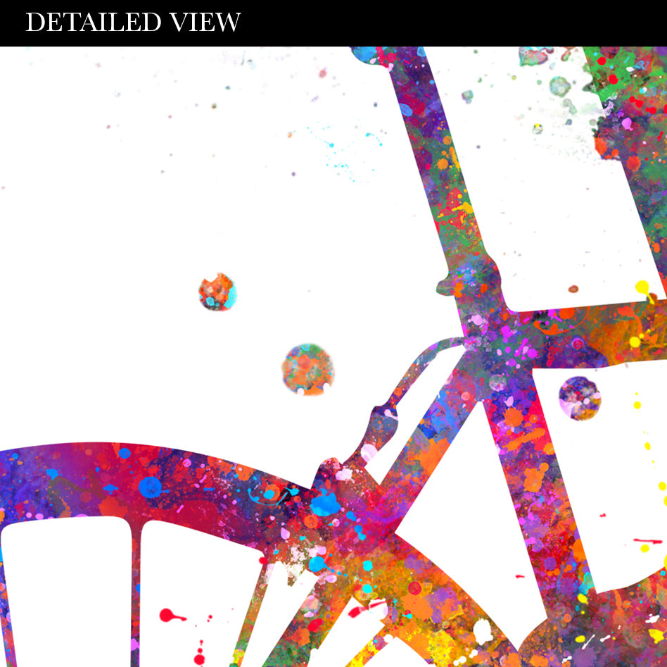 Road Cyclist Watercolour Art Print