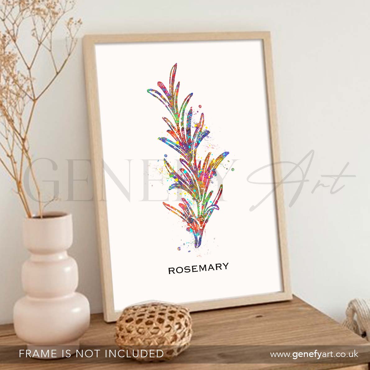 Rosemary Herb Watercolour Print - Genefy Art