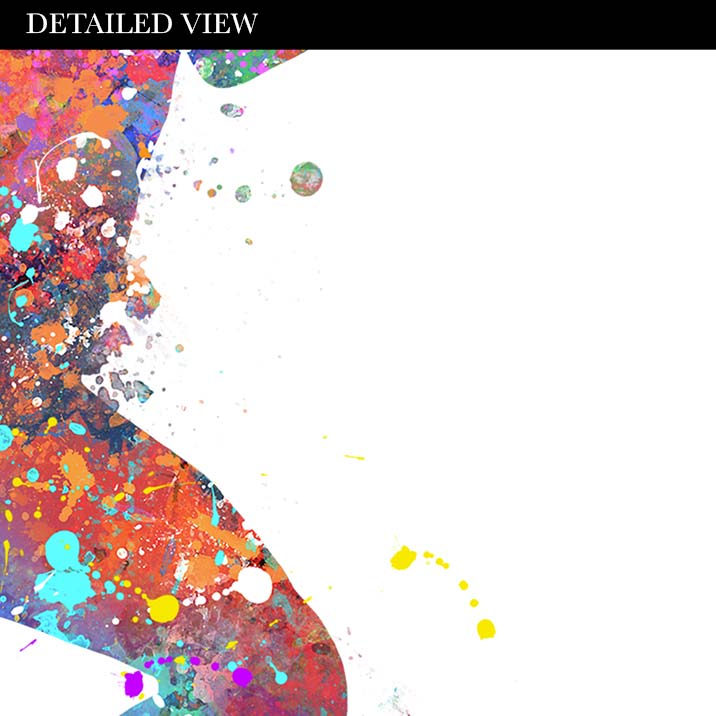 Running Couple Watercolour Print