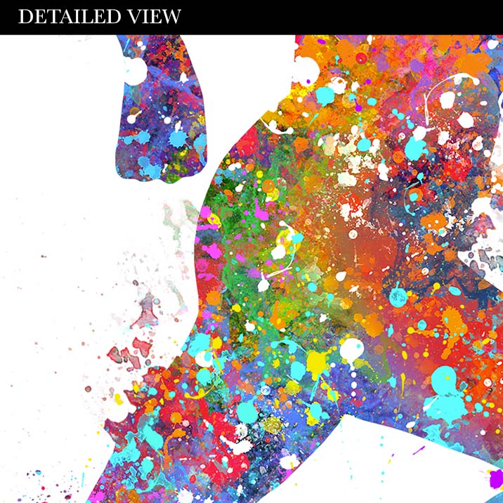 Female Runner Watercolour Print