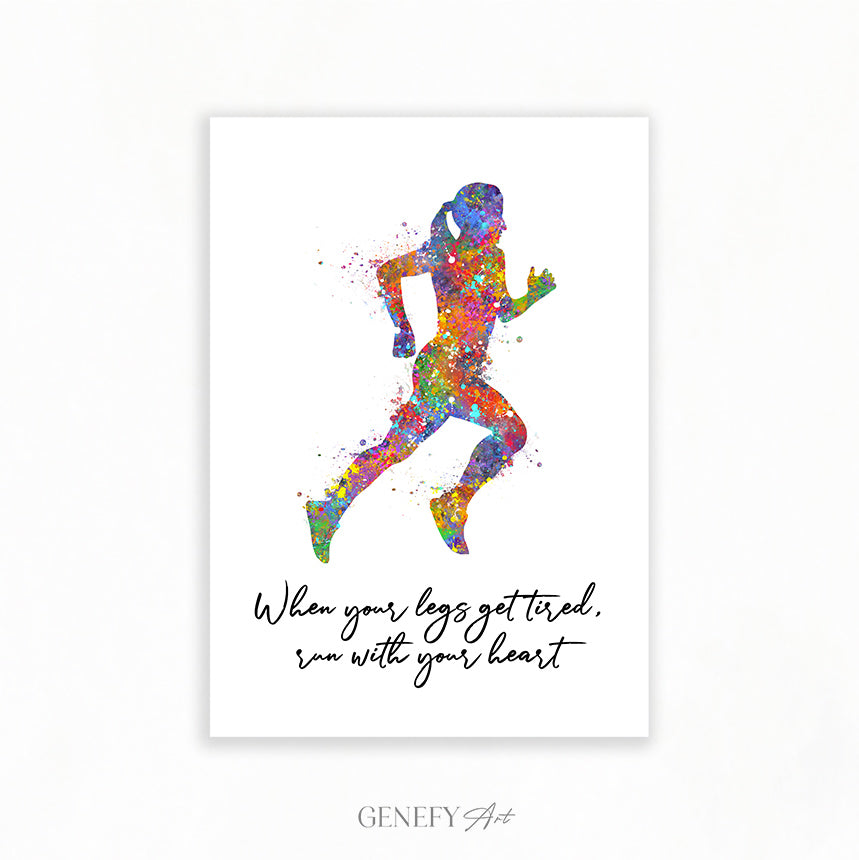 Runner Inspirational Quote Print