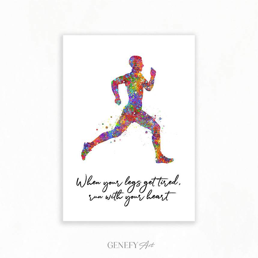 Runner Inspirational Quote Print