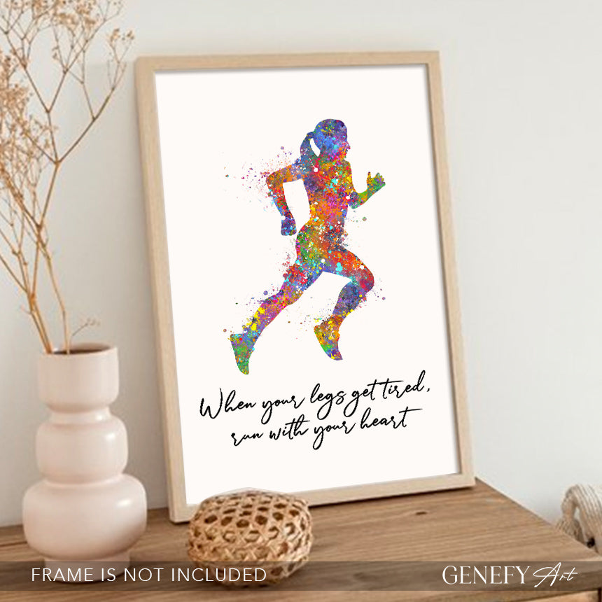 Runner Inspirational Quote Print