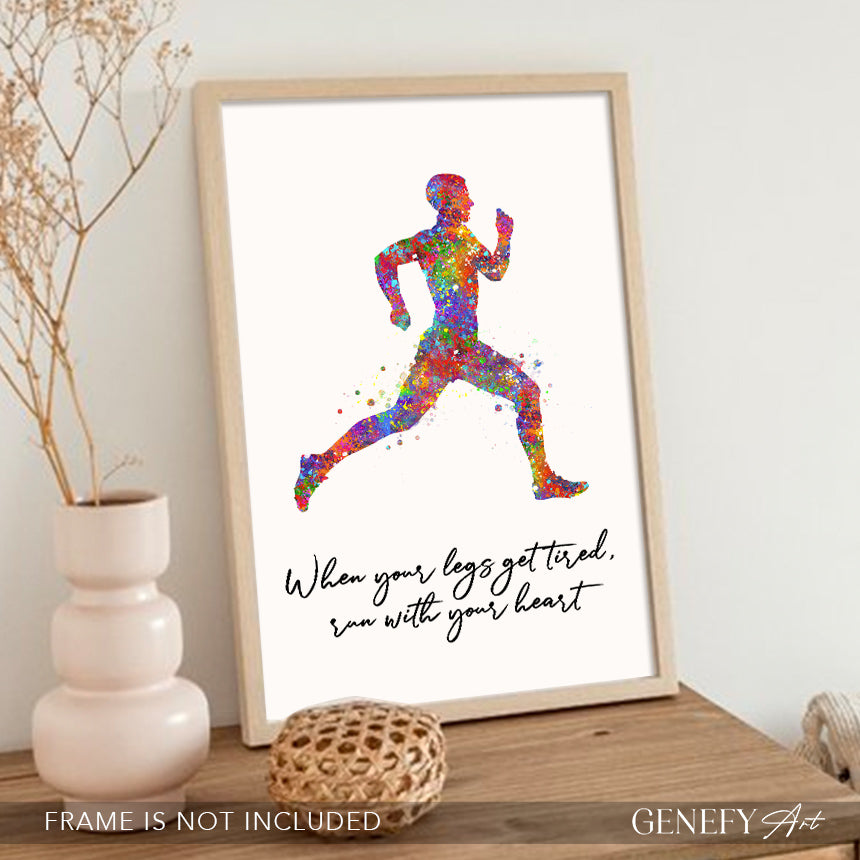 Runner Inspirational Quote Print