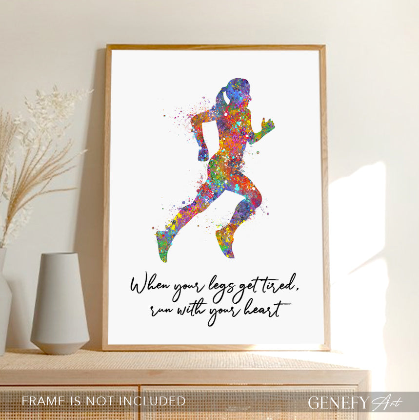 Runner Inspirational Quote Print