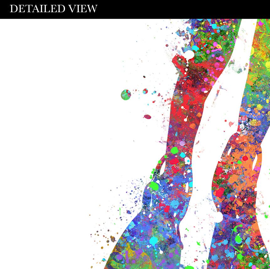 Scuba Diving Couple With Sea Turtles Art Print