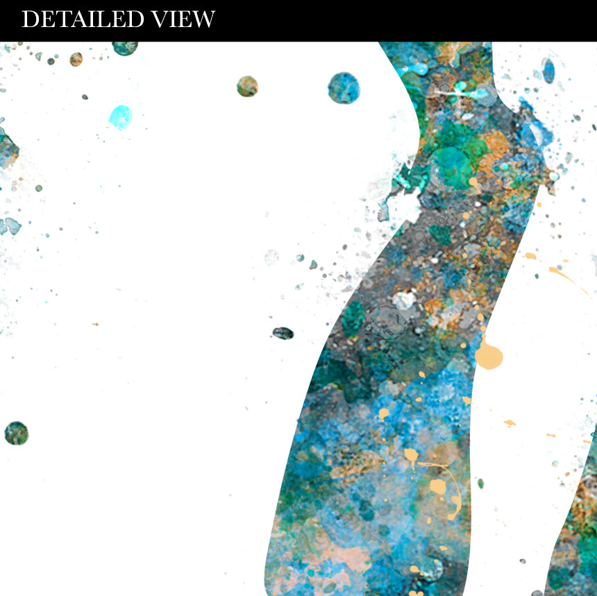 Father and Son Scuba Diving Art Print