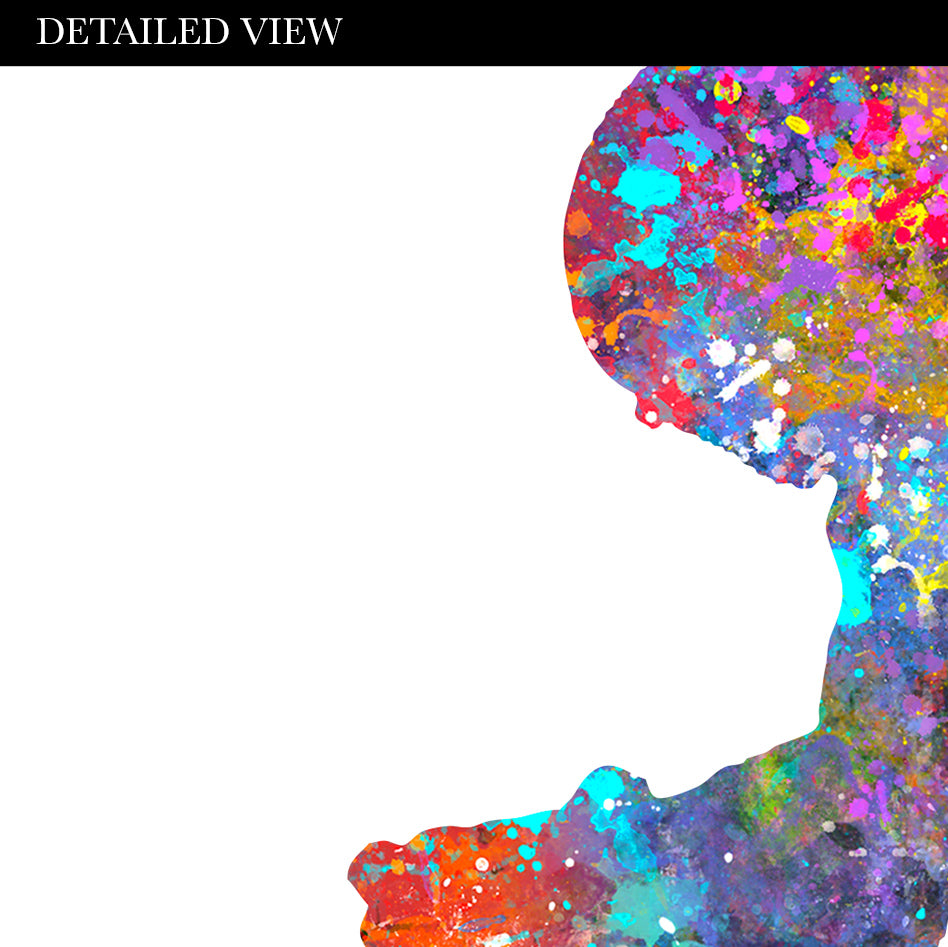 Ski Watercolour Print