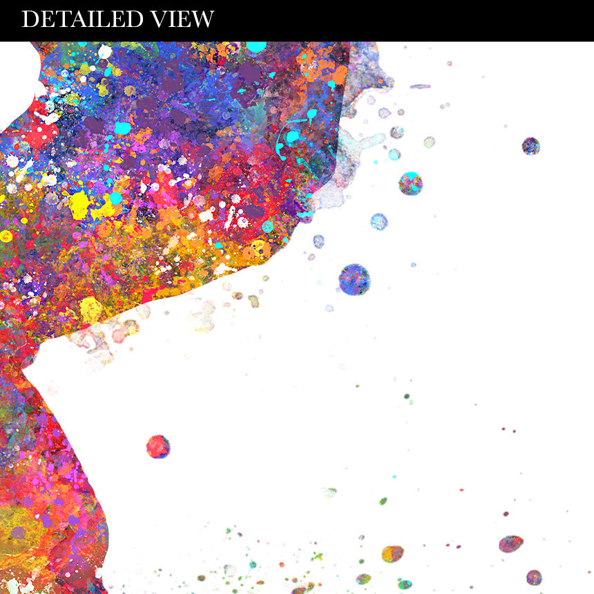 Snowboarding Watercolour Art Print