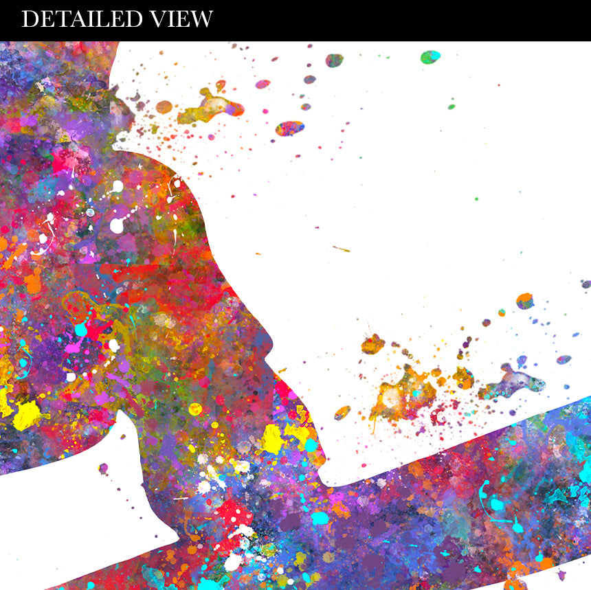 Snowboarding Watercolour Art Print