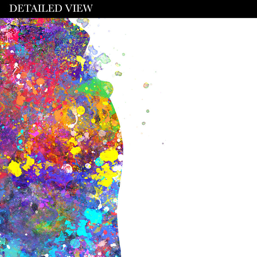 Football Watercolour Art Print