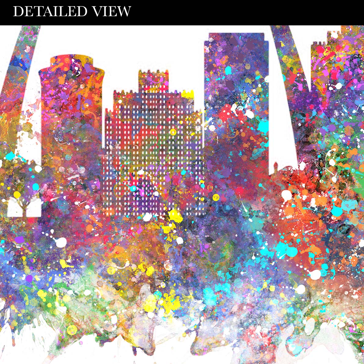 St.Louis Skyline Watercolour Print - Genefy Art