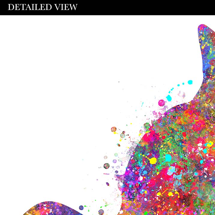 Staffordshire Bull Terrier and Cat Watercolour Print